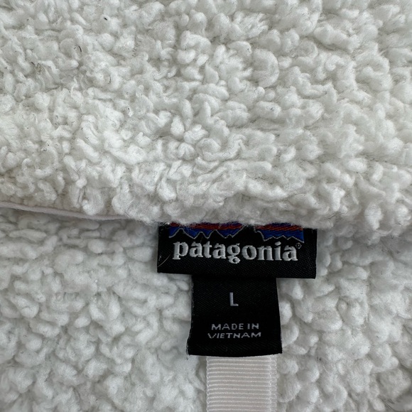 Patagonia White Fleece Pullover Quarter Zip - Picture 3 of 4